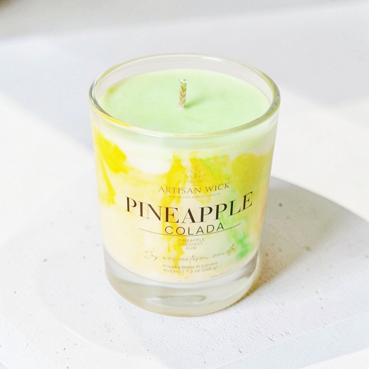 Pineapple Colada Signature Marbled Soy Candle