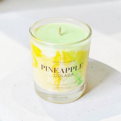 Pineapple Colada Signature Marbled Soy Candle