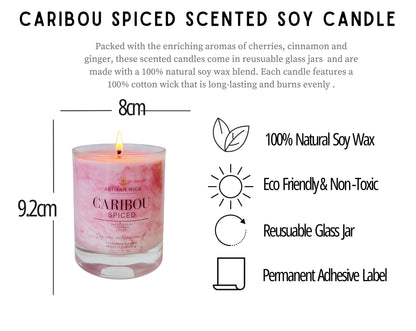 Caribou Spiced Signature Marbled Soy Candle