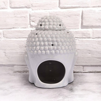 Buddha Head Wax + Oil Burner In Grey