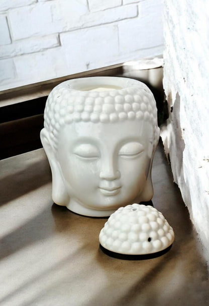 Buddha Head Wax + Oil Burner In Grey