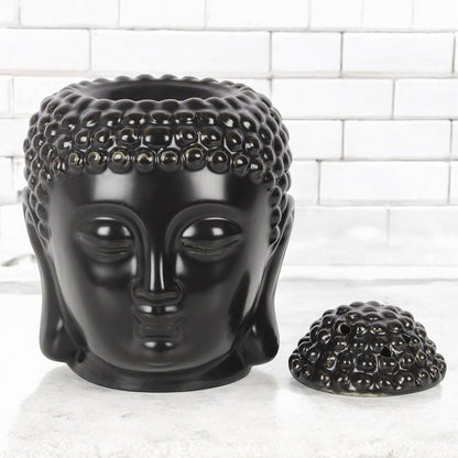 Buddha Head Wax + Oil Burner In Black