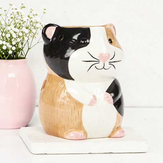 Hand-Painted Guinea Pig Shaped Ceramic Wax + Oil Burner