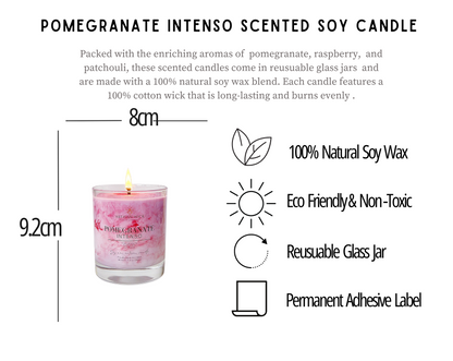 Pomegranate Intenso Signature Marbled Soy Candle