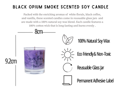 Black Opium Smoke Signature Marbled Soy Candle