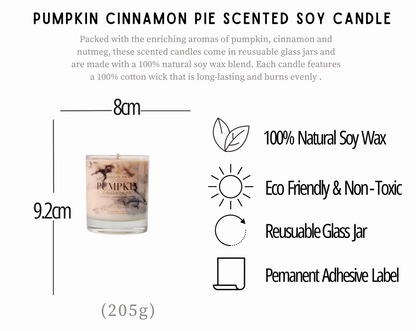 Pumpkin Cinnamon Pie Signature Marbled Soy Candle