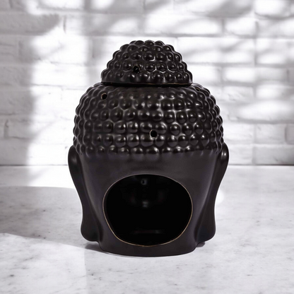 Heart Chakra Soy Wax Melts + Buddha Burner (Black) Gift Set