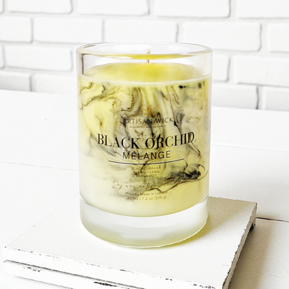 Black Orchid Melange Signature Marbled Soy Candle