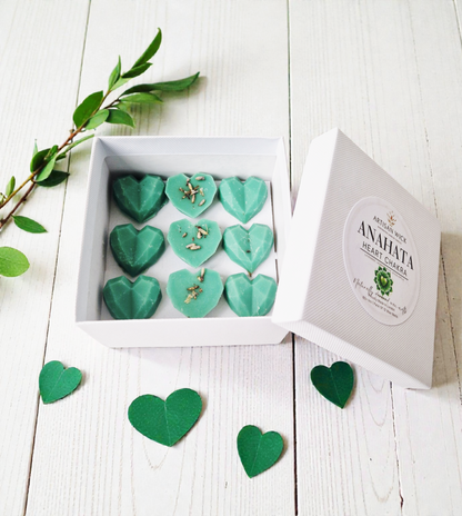 Heart Chakra Soy Wax Melts + Buddha Burner (Black) Gift Set