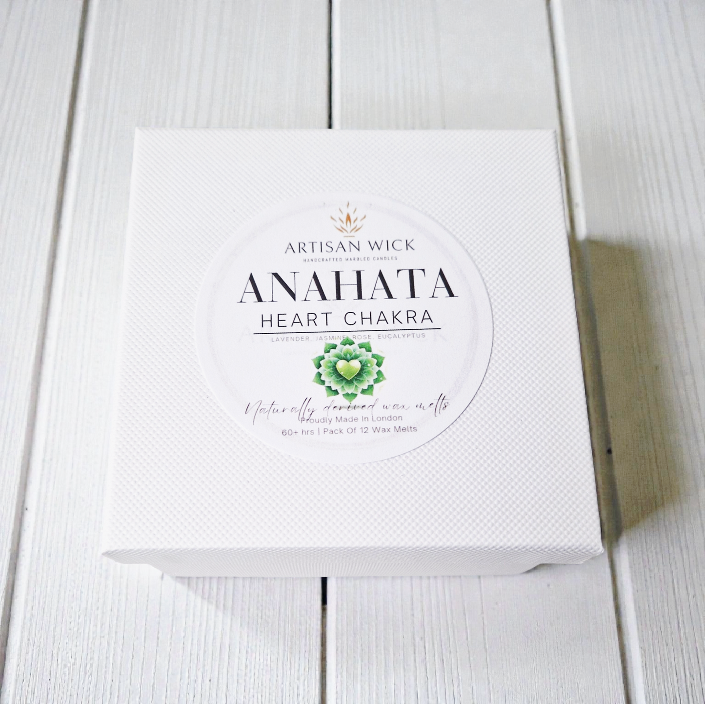 Heart Chakra Soy Wax Melts + Buddha Burner (Black) Gift Set