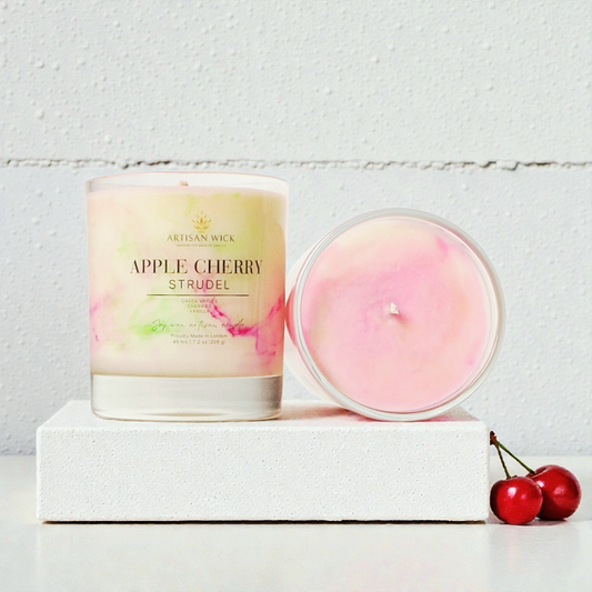 Apple Cherry Strudel Signature Marbled Soy Candle