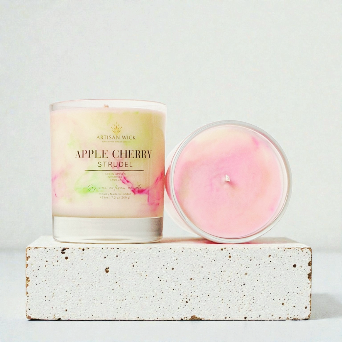 Apple Cherry Strudel Signature Marbled Soy Candle