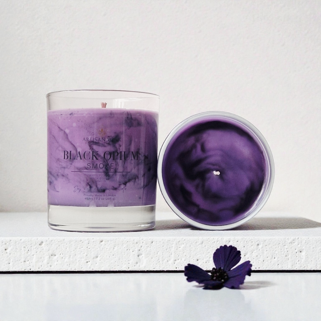 Black Opium Smoke Signature Marbled Soy Candle