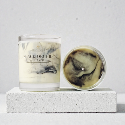 Black Orchid Melange Signature Marbled Soy Candle
