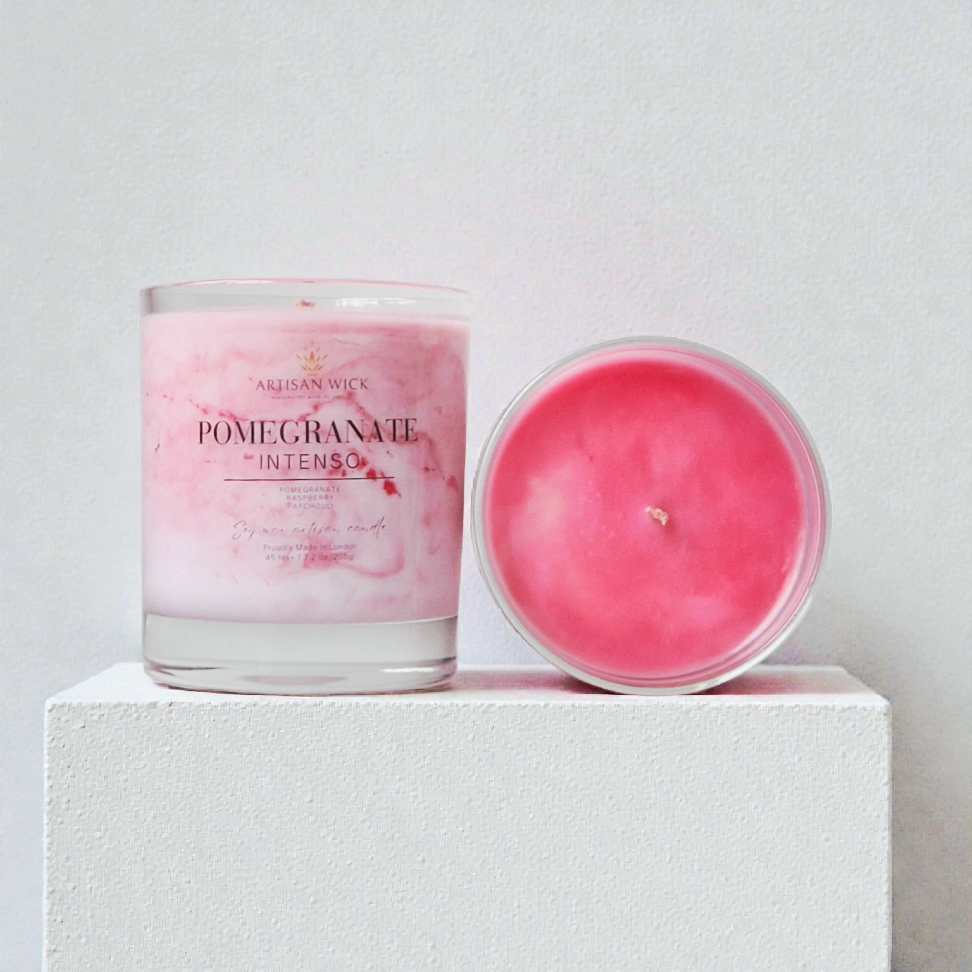 Pomegranate Intenso Signature Marbled Soy Candle