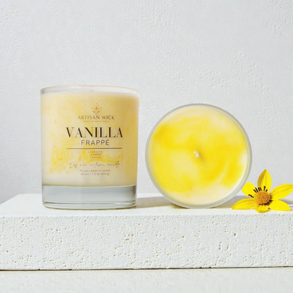 Vanilla Frappé Signature Marbled Soy Candle