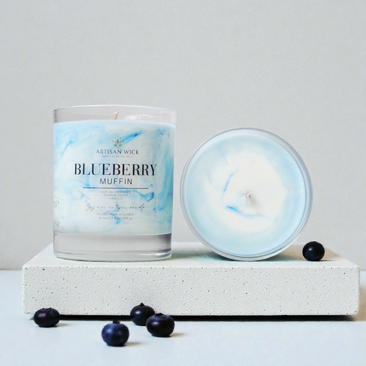 Blueberry Muffin Signature Marbled Soy Candle