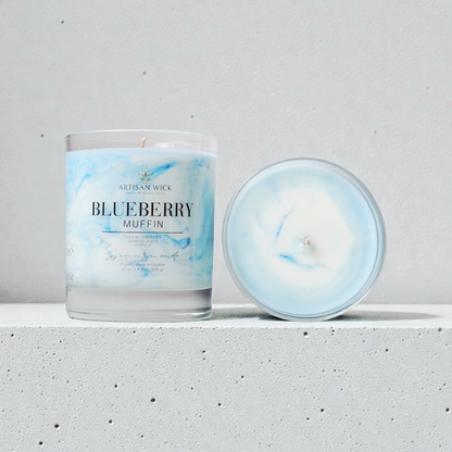 Blueberry Muffin Signature Marbled Soy Candle
