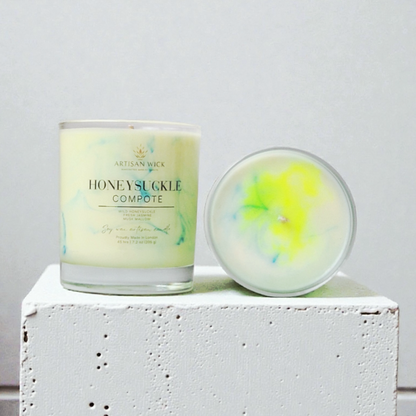 Honeysuckle Compote Signature Marbled Soy Candle
