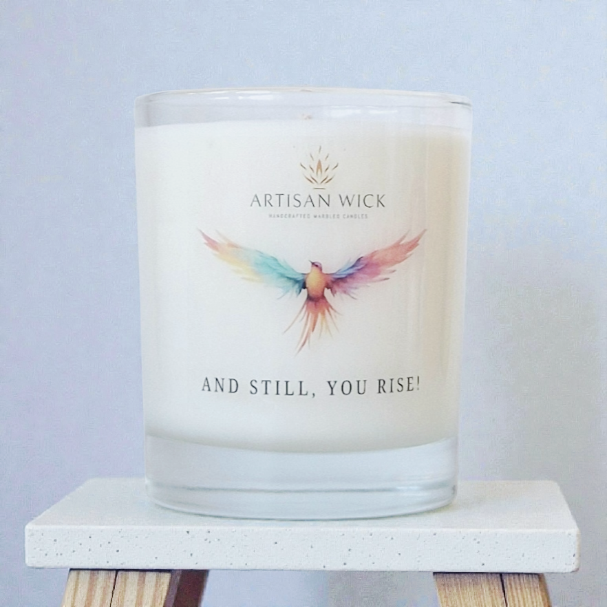 Coconut And Lime Scented Inspirational Candle Gift | 100% Vegan Soy Candle |