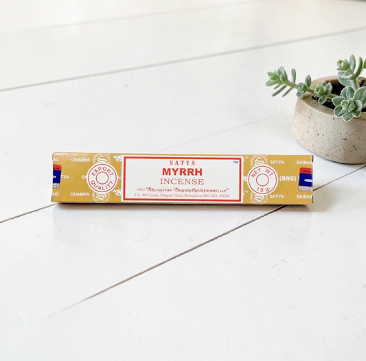Artisanal Myrrh Incense Sticks - 12 Sticks (15g)