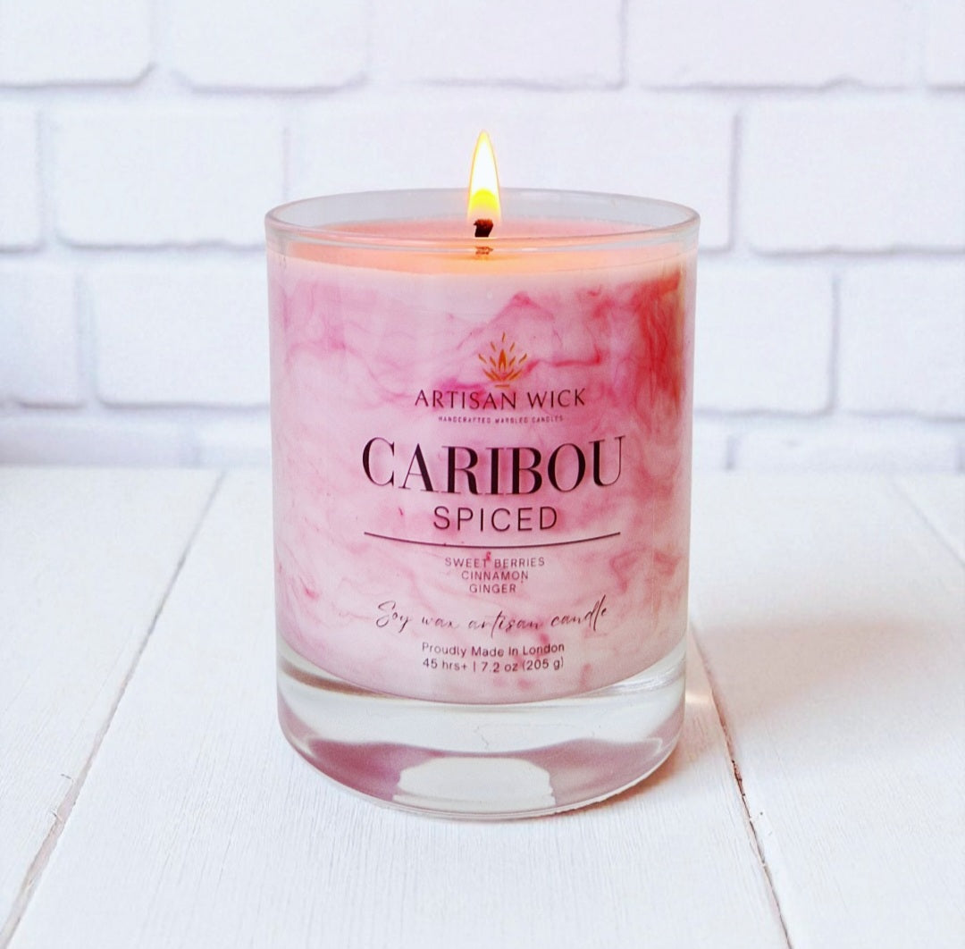 Caribou Spiced Signature Marbled Soy Candle