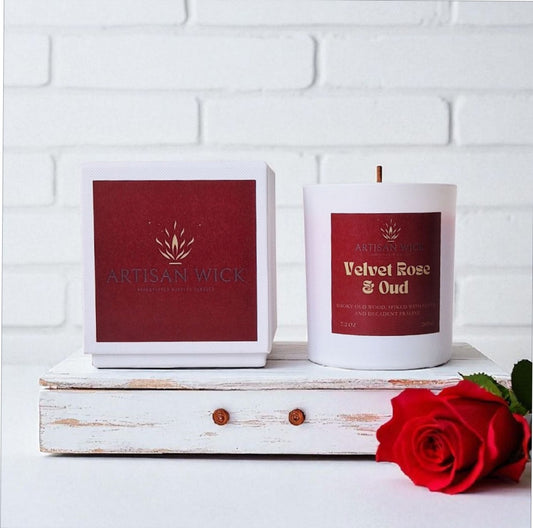 Velvet Rose And Oud Luxury Scented Soy Candle