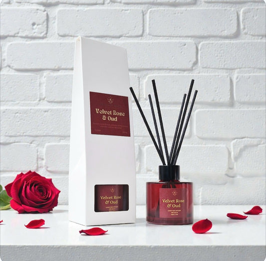 Velvet Rose And Oud Luxury Reed Diffuser (100ml) - Gift Boxed