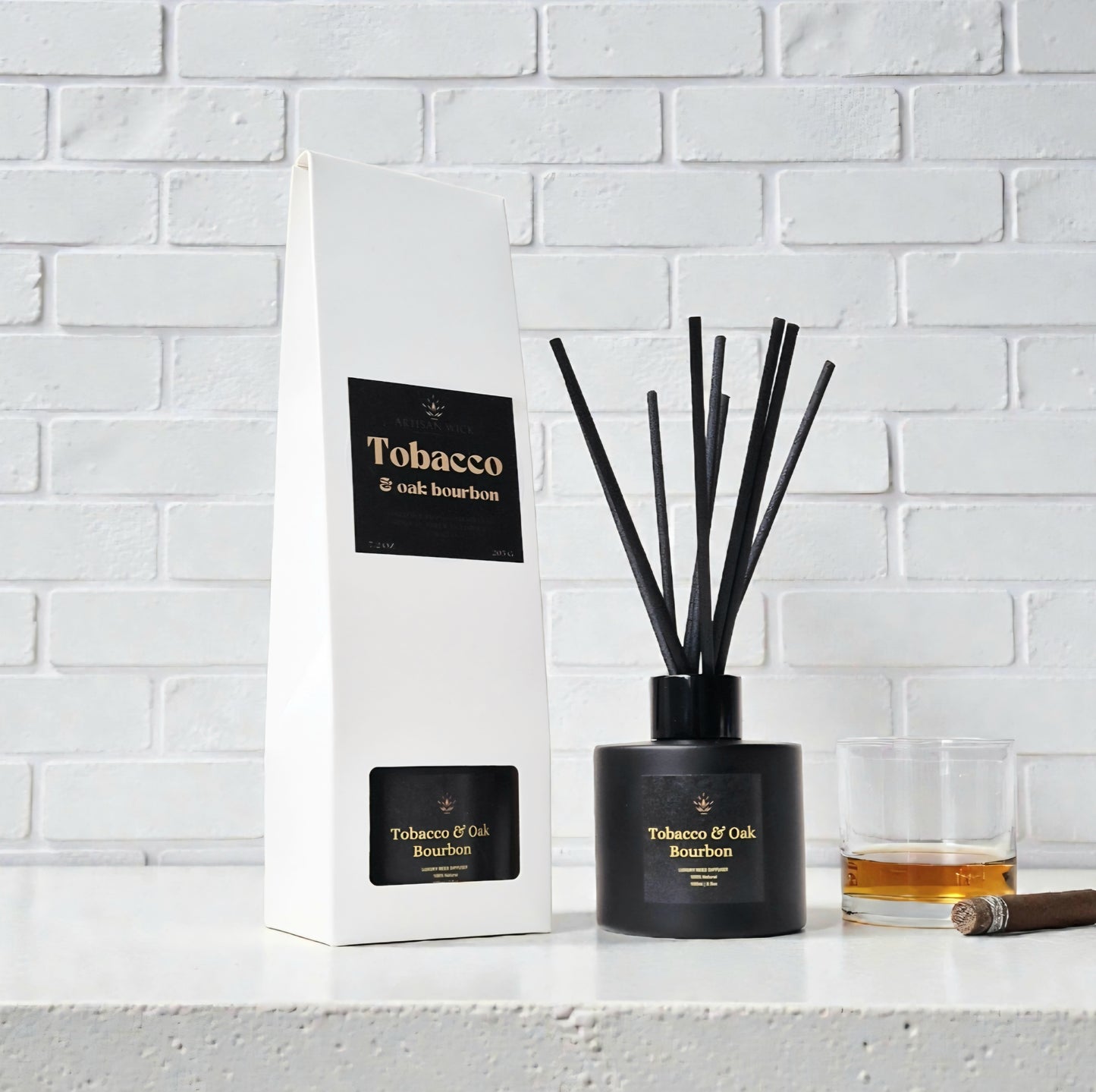 Tobacco And Oak Bourbon Luxury Reed Diffuser (100ml)