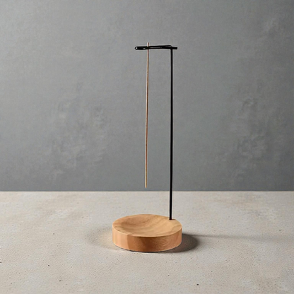 Minimalist Wood And Metal Incense Holder