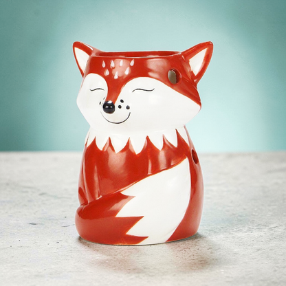 Velvet Rose & Oud Soy Wax Melts + Fox-Shaped Ceramic Burner Gift Set