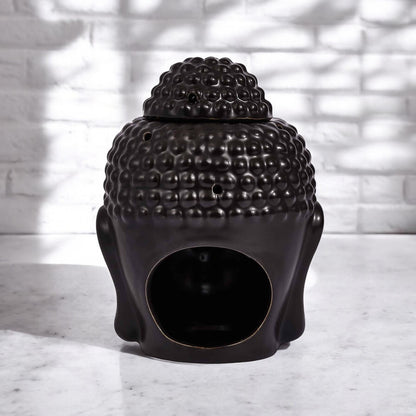 Buddha Head Wax + Oil Burner In Black